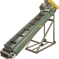 Model PC - Formed Trough Bed with Cleated Belt Incline Conveyors