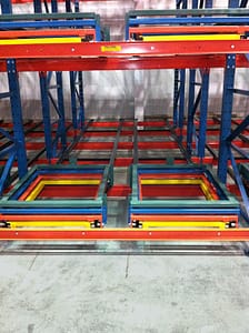 push back pallet rack