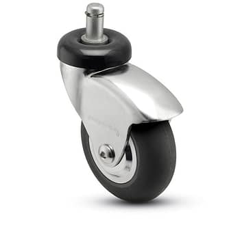 chrome plated neoprene wheel designer furniture caster